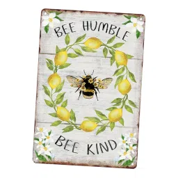 STYLEHEAVEN Tin Painting Rustic Pastoral Wall Art Decor for Backyard Spring Summer Porch image 3