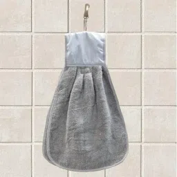Wash Basin Hanging Hand Kitchen Towel Napkin with Loop | 200 GSM | Kitchen Sink Towel | Pack of 1 in Sand image 4