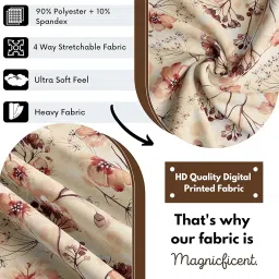 BRIDA Stretchable Floral Geometric Printed Dining Chair Seat Covers Elastic Chair Seat Case Protector, Slipcovers (Watercolor Leaves, 6 Seat Cover) image 3