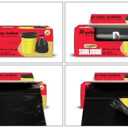 Shalimar Premium (Lavender Fragrance) Scented Garbage Bags Large Size 24x32 Inches|60 Bags (Pack of 4 Rolls with 15 Bags Each) for Dustbin Bag/Trash Bag (Black) - Perforated Box for Easy Dispensing image 2