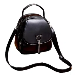 club bollywood Meadawgs® Women Mini Backpack PU Leather Small Crossbody Bag for Travel Outdoor Summer Black|Clothing, Shoes & Accessories | Womens Handbags & Bags|1 Mini Backpack image 3