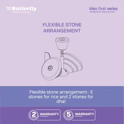 Butterfly Elektra 2L Wet Grinder with 3 Stones | Efficient Grinding-Bottom Batter Ground to 0.5mm fineness image 3