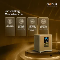 Genus MaxiLion 2400 VA (2.4 KVA) Inverter with Upto 12 Year Life Integrated 2560Wh Lithium-Ion Battery for Home, Office & Shops (Runs Even 1HP Motor) image 5