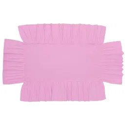 Luxury Crib Bed Skirt 28" x 52" with 14 Inch Drop Soft & Breathable Dust Ruffle Fits Standard Crib and Toddler Bed Nursery Microfiber Fabric Ruffle Bed Skirt for Baby Boys or Girls Pink Solid image 4