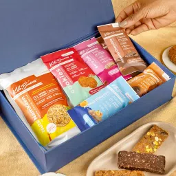 KILOBEATERS Fuel for Success Snack Box – 16 Keto-Friendly Snacks | High Protein Bars, Cookies, Toffee & Nuts | Berry Fix, Apricot Fix, Almond Chocolate, Amaranth & Chocolate Cookies, Date Toffee, Nuts Namkeen, Ditch the Candy image 1