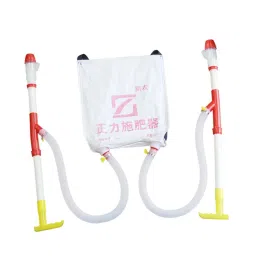 MERISHOPP Fertilizer Spreader Back Carrying Bag Handheld Manure Applicator for Outdoor Double PVC Tube image 4