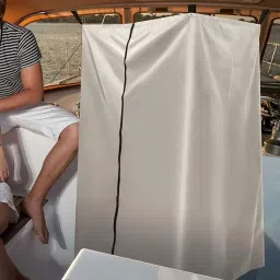 JAZZY PEARLS® Privacy Tent Heavy Duty Boat Privacy Curtain for Boating Swimming Beach-Sporting Goods-Outdoor Sports-Camping & Hiking-Tents & Canopies-Tents-1 Boat Privacy Curtain image 1