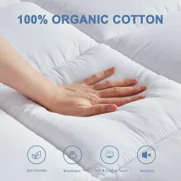 AVI Luxury Soft 5D Spiral 2500 GSM Microfiber Queen Bed Mattress Topper, Extra Thick 3 Inch Mattress Padding, Cooling Breathable Cotton Pillow Top with Elastic Bands, (White, 60x78 Inch) image 3