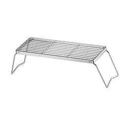 STYLEHEAVEN Folding Campfire Grill Heavy Duty Firepit Grill Grate for Travel Outside BBQ L image 1
