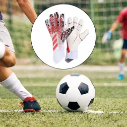 CALANDIS™ Soccer Goalie Gloves Anti Slip Hand Protector Professional Goalkeeper Gloves Size 7 Red and White | Gloves | Clothing, Shoes & Accessories | Soccer image 3