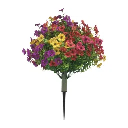 FABLOFT® Violet Flowers Stake Creative Lifelike Fake for Potted Plants Porch Sidewalk Style B image 2