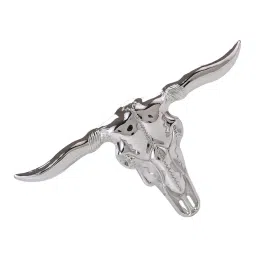 styleheaven Longhorn Steer Head Shape Western Style Belt Buckle Silver Tone For Men image 3