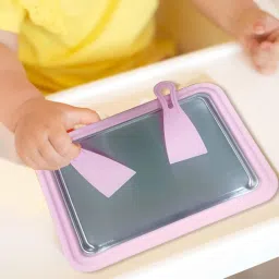 VBM Instant Ice Cream Maker Plate with 2 Scraper Stainless Steel Tray Cream Roll Maker Dessert Summer Cold Plate Anti-Griddle Pan Frozen Yogurt, Sorbet, Gelato, Healthy And Fun (Pink) image 4