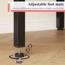 Lutown-Teen Square Bar Table, Small Dining Table - Industrial Metal Frame for Small Spaces & Narrow Kitchens, 23.6x23.6x36.9 in (LxWxH), Easy Assembly, Mahogany and Black image 5