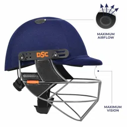 DSC Punch Cricket Helmet for Mens, Colour - Navy, Size - Small image 2