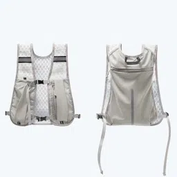 THE STYLE SUTRA Hydration Vest for Men Women Reflective Water Pack for Trail Race Marathoner Gray image 3
