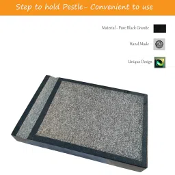 Granite Ammikallu -Traditional Hand Grinder|Silbatta||Length-30 CM| Width- 20 CM|Weight-10.5 KG image 3