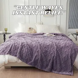 SANMARINO Luxury Coral Flannel Blanket for Single Bed – Ultra-Soft & Plush, 400 GSM, Premium AC Comforter for All Season 152x228 cm, Blue image 2