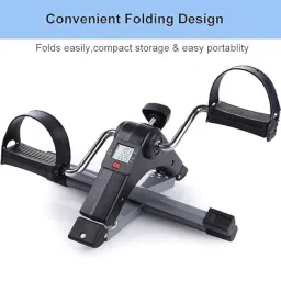 SBM MART Mini Pedal Exercise Cycle Fitness Bike For Exercise & Weight Loss With Digital Display of Many Functions, Ready to Use) + 2 Pairs of Heel Pad Free image 3