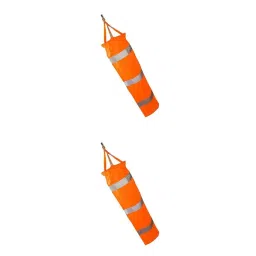 2 Pieces 24 60" Airport Windsock Wind Cone Sock Bag w/Reflective Belts image 2