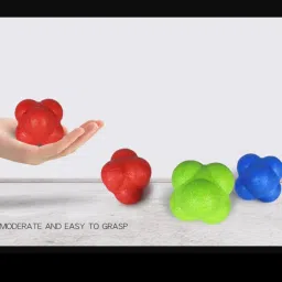 BNF® Coordination Reflex Agility Hexagonal Tennis Fitness Reaction Ball Green|Sporting Goods | Fitness Running & Yoga |Exercise Balls|1 Piece Bounce Reaction Balls image 3