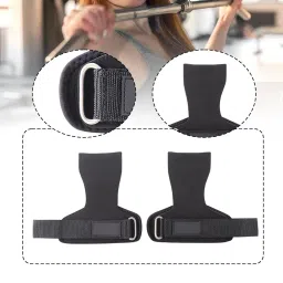 MERISHOPP Weight Lifting Wrist Straps Pull Ups Workout for Deadlifts Rows Bodybuilding Black|Sporting Goods|Fitness Running & Yoga|Strength Training|Gloves Straps & Hooks image 1