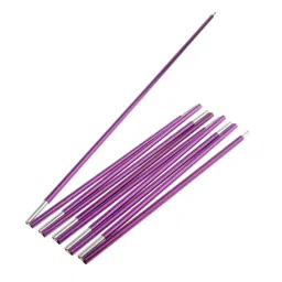 Merishopp 2xBackpacking Awning Tent Poles Bar Travel Camping Fuchsia Φ8.5mm 320 cm| Camping Gear | Heavy-Duty Tent Stakes & Guy Lines Set image 4