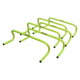 Roxan Combo Agility Speed Hurdle 6 inch Set of 6 / Track & Field Training Speed Agility Hurdle/Football Saucer Cone Small Size Set of 30 with 5 Multi-Color image 2