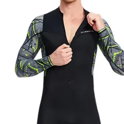 velura SYDL Men Scuba Wetsuit Front Zip Diving Rash Guards Surfing Swimming Scuba XL| Men| Water Sports image 1