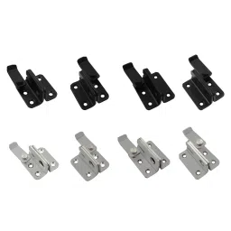 BNF® 2xFlip Latch Gate Latch Hardware Safety Door Lock Catch for Barn Garage Window Silver S Left Open|Home Improvement|Building & Hardware|Doors & Door Hardware|Other Door Hardware image 4