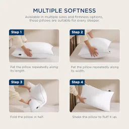 bien LIVING Extra Soft Microfiber Filled Plush Pillow, Down Alternative Hypoallergenic Pillow, 17 x 27 Inches, White (Pack of 2) image 3
