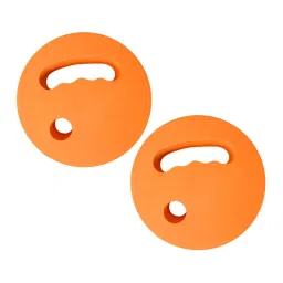 2Pcs Water Exercise Discs Pool Resistance for Swimming Beginners Adults Kids Orange| Sports Equipment | Outdoor Sports Gear | Exercise Gear image 4