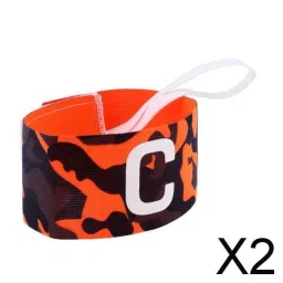 Bnf® 2xFootball Soccer Sports Arm Adjustable Bands Captain Armband #3 Orange|Sporting Goods | Team Sports | Soccer | Clothing, Shoes & Accessories image 1