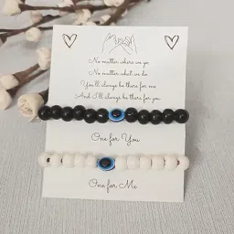 Guuchuu Love Quote Certificate with Pre Defined Terms (Couple Evil Eye Braclet) image 1