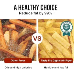 Drumstone (𝟏𝟓 𝐘𝐞𝐚𝐫𝐬 𝐰𝐚𝐫𝐫𝐚𝐧𝐭𝐲)10L UltraCrisp Air Fryer Oven – Oil-Free Multi-Cooker with 360° Turbo Airflow | Rapid Heat-Up | Easy to Clean | Family-Sized Healthy Cooking image 3