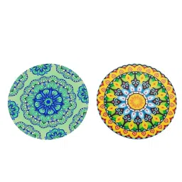 MERISHOPP® 2pcs Waterproof Round Table Cover Elastic Edged Table Cloths Boho Style|Home & Garden | Kitchen, Dining & Bar | Linens & Textiles | Tablecloths image 2