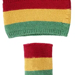 bharatasya SATAV Sports Set of Unisex Cotton Headband and Wristbands for Running Gym Yoga (Multi Color) image 2