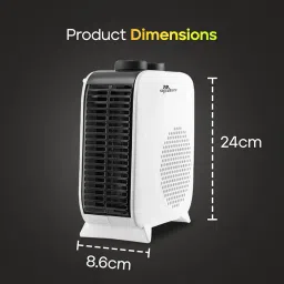 RR Signature WARMAXX Room Heater for Home | Dual Heating Mode (1000/2000 Watts) | Overheat Protection | Dual Placement | 5 Level Safety Protection | Electric Fan Heater for Winter | 2 Year Warranty image 2