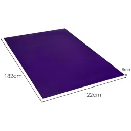 6mm Anti Skid Yoga Mat for Men & Women| Qnty.-1 Pcs.| (6mm),Ethylene Vinyl Acetate (Purple) image 5