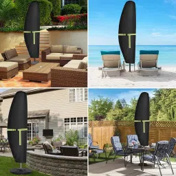 ECOMISTIQ® Umbrella Cover Utility Oxford Cloth Dustproof Protector Garden Parasol Cover Height 280 cm|Home & Garden | Yard, Garden & Outdoor Living | Garden Structures & Shade | Umbrellas image 1