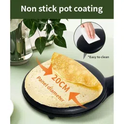 CARTNOVA‚Electric Pancake & Pastry Maker: Instant Heating for Perfect Pancakes, Spring Rolls & More image 3