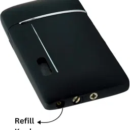 Alkey Premium Metal Cigarette Lightr with Cool Red Flame Refillable Lightr Windproof Lighter Easy to Use Camping Lightr image 4