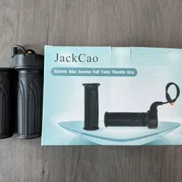 EBike Throttle Grip, Electric Bicycle Scooter Full Twist Throttle Ebike Handlebar with Waterproof Joint Scooter Speed Throttle Handle for Electric Bicycle image 1