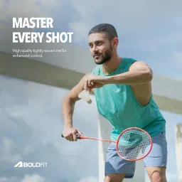 Boldfit Badminton Rackets for Beginners, Adults Aluminium Shuttle Bat with Full Cover Bag Badminton Racket for Practice & Match Lightweight Badminton Racquet with Grip Handle Shuttle Racket - Orange image 4