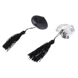 snappsy 3xNipple Cover Sticker Sexy Toys Women Sequin Tassel Breast Bra Pasty Silver image 5