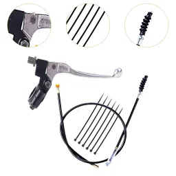 MERISHOPP 7/8Inch Handlebar Left Clutch Lever Clutch Cable Repair Fitting with Housing Yellow Head|Sporting Goods|Cycling|Bicycle Components & Parts|Handlebar Grips Tape & Pads image 5