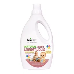 brichy natural Plant Powered Baby Laundry Liquid Detergent With Bio - Enzymes and Eucalyptus Oil | Without Dyes & Optical Brighteners -1 Litre image 1