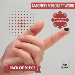 Round Disc Small Magnets Set for Art and Crafts Works, School College DIY Hobby Projects, Decorative Fridge Magnets, Notice Boards, Home Improvement (10 mm Diameter, 3 mm Thickness, Pack of 50) image 2