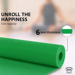 Premium Yoga Mat for Men & Women – Non-Slip, Eco-Friendly, Extra Thick (6mm) Exercise & Fitness Mat for Yoga, Gym & Home Workout with Carry Strap_BSM_10 image 1