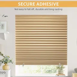 HASTHIP® Blinds for Windows Without Drill Blackout Cordless Roller Window Blinds Light Filtering Cut-to-Fit UV Protection Blind Curtains for Home Office Bedroom 47x70 Inch image 4